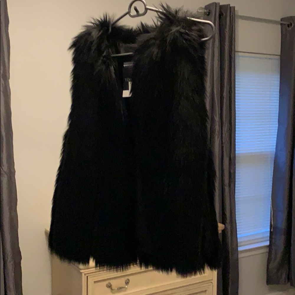 Topshop Never Worn Faux Fur Vest